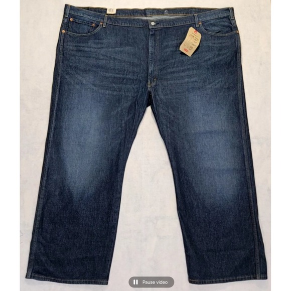 Levi's Other - Levis  Jeans Mens Sz 60 X 32 Western Fit NEW Stretch Big & Tall NEW Straight Leg